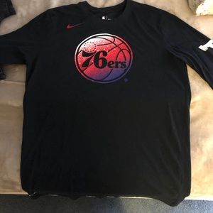 76ers long sleeve shirt